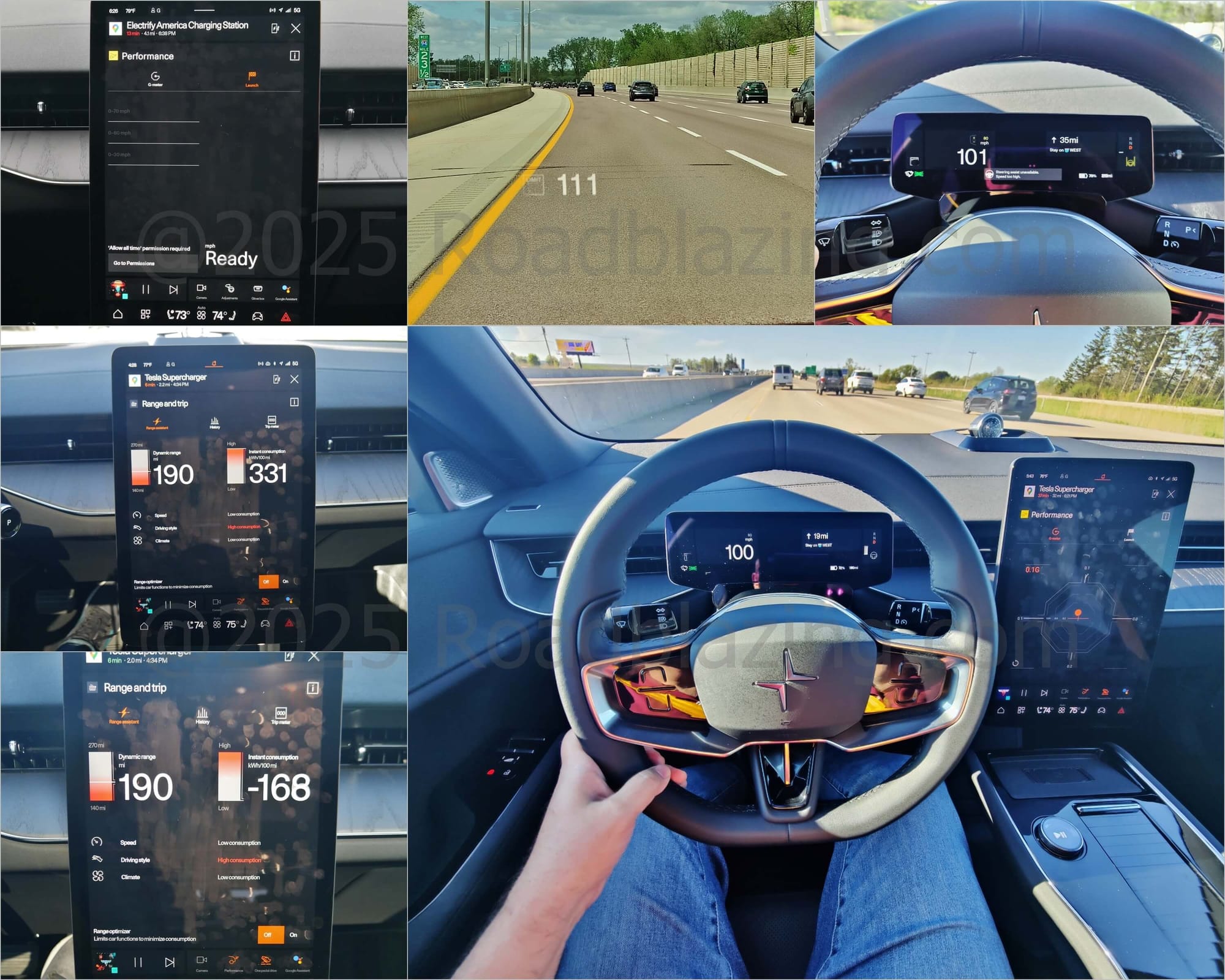 2025 Polestar 3 Dual Motor Performance: Performance driving displays