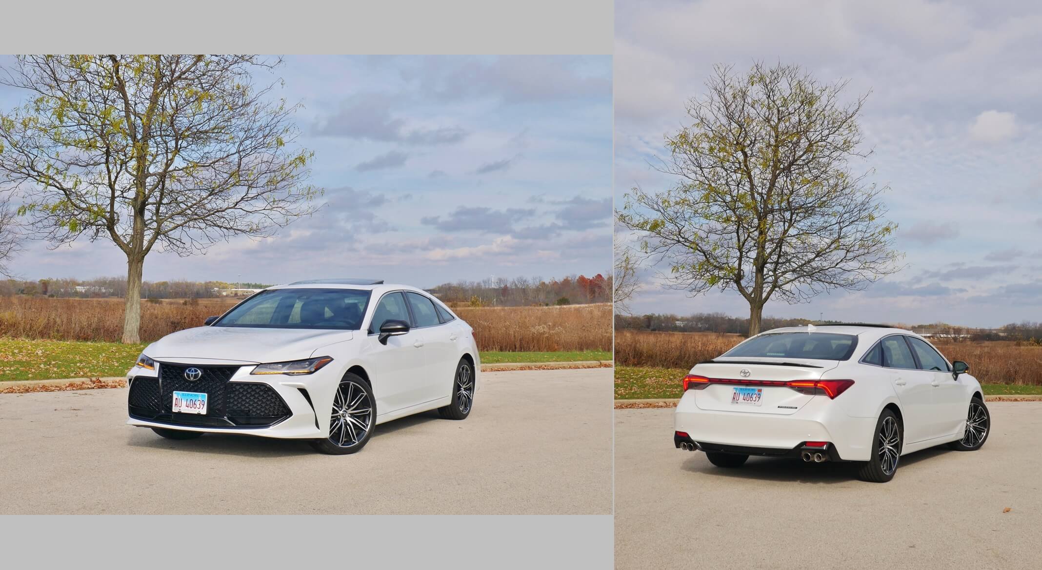 2019 Toyota Avalon Touring: crystalline Wind Chill Pearl appeals to younger Knights of the Round Table.