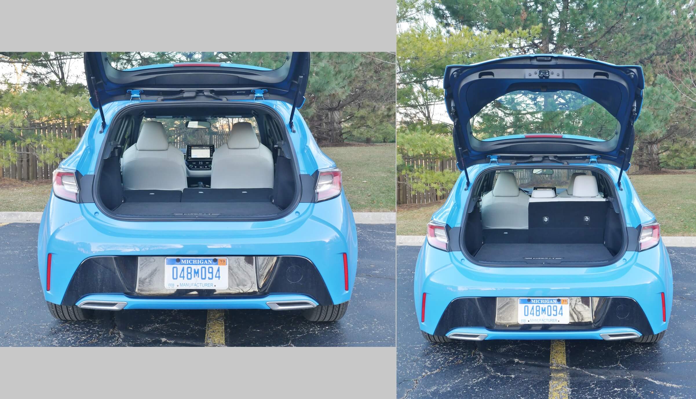 2019 Toyota Corolla Hatchback XSE: 60/40% split folding rear seat backs for cargo expansion