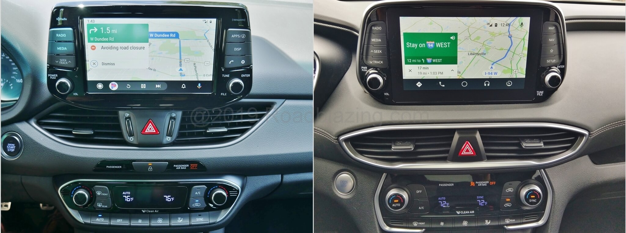 2019 Hyundai Elantra GT N-Line infotainment navigation screen