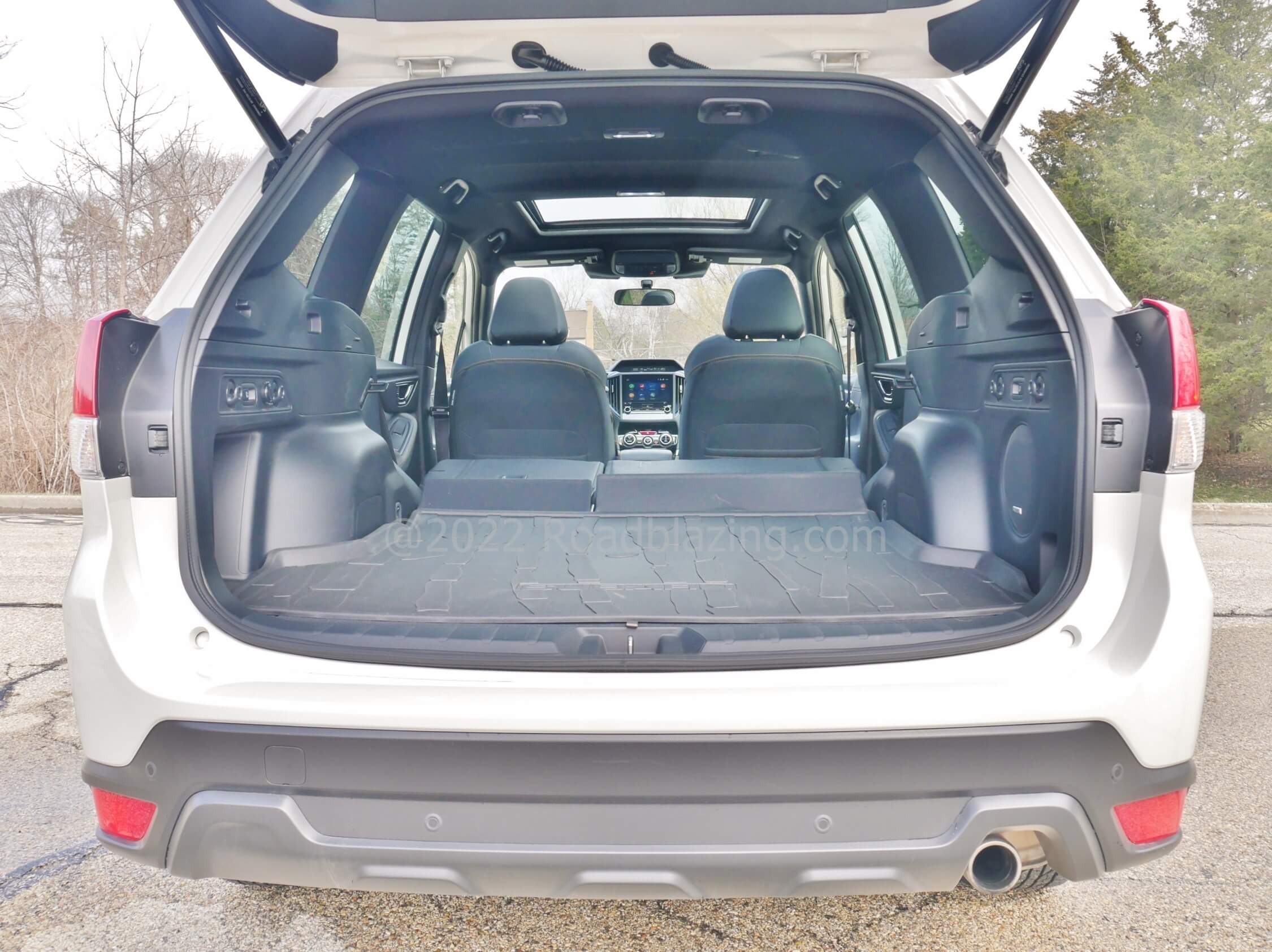 2022 Subaru Forester 2.5L Wilderness AWD: 60/40% split folding 2nd Row seatbacks= expansive cargo hold