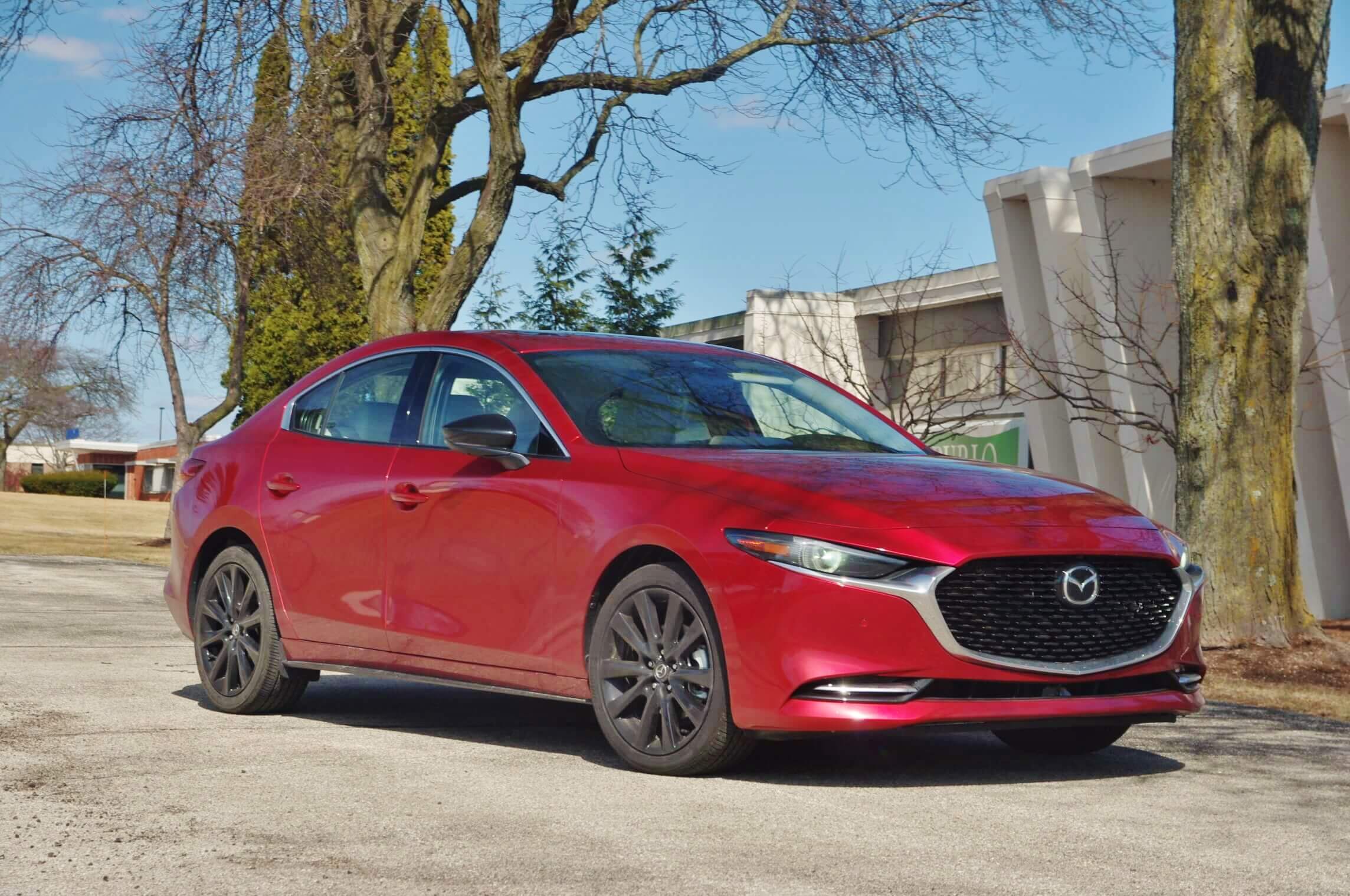 2022 Mazda 3 Turbo Sedan AWD Premium on Soul Crystal Red Metallic